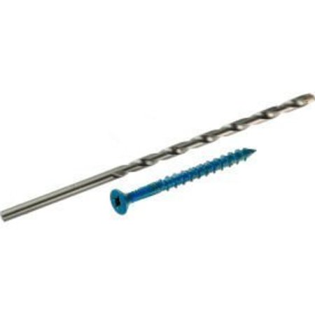 ITW BRANDS TAPCON Concrete Screw, Flat, Climaseal Coated 24560